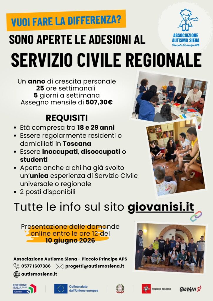 locandina del servizio civile 2026